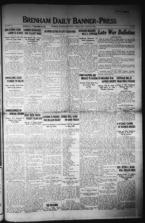 Brenham Daily Banner-Press (Brenham, Tex.), Vol. 34, No. 301, Ed. 1 Wednesday, March 20, 1918