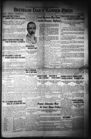 Brenham Daily Banner-Press (Brenham, Tex.), Vol. 33, No. 260, Ed. 1 Thursday, February 1, 1917