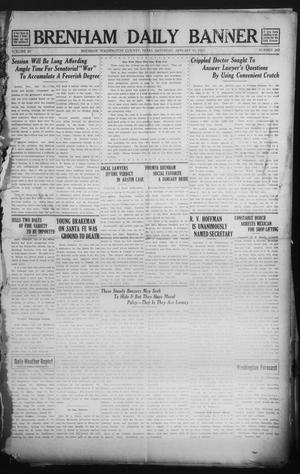 Brenham Daily Banner (Brenham, Tex.), Vol. 29, No. 242, Ed. 1 Saturday, January 18, 1913