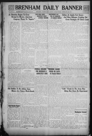 Brenham Daily Banner (Brenham, Tex.), Vol. 29, No. 277, Ed. 1 Friday, February 28, 1913