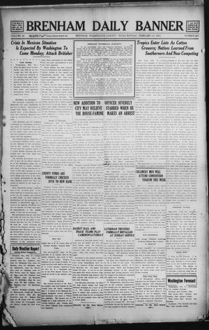 Brenham Daily Banner (Brenham, Tex.), Vol. 29, No. 267, Ed. 1 Monday, February 17, 1913