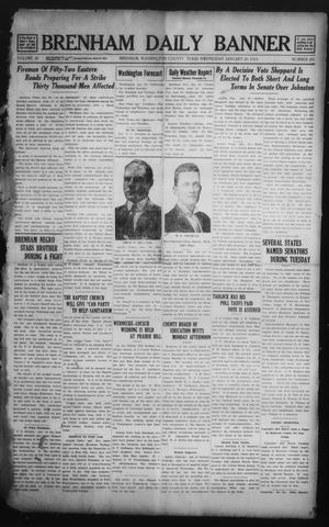 Primary view of object titled 'Brenham Daily Banner (Brenham, Tex.), Vol. 29, No. 251, Ed. 1 Wednesday, January 29, 1913'.