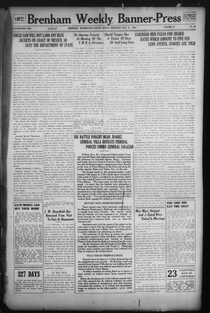 Primary view of Brenham Weekly Banner-Press (Brenham, Tex.), Vol. 47, No. 44, Ed. 1 Thursday, November 27, 1913