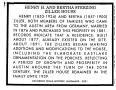 Thumbnail image of item number 1 in: '[Historic Marker Application: Henry H. and Bertha Sterzing Ziller House]'.