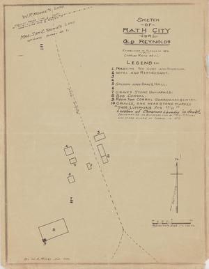 Primary view of object titled 'Sketch of Rath City or Old Reynolds'.