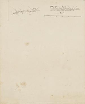 Primary view of object titled 'Plot of Itinerary Map from Seguin, Texas to San Antonio, Texas'.