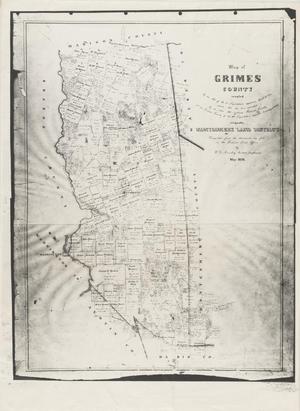 Primary view of object titled 'Map of Grimes County'.