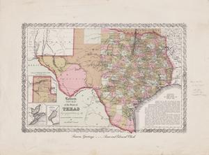 Primary view of object titled 'Colton's New Map of the State of Texas'.