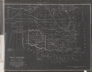 Primary view of object titled 'Indian Territory with part of the adjoining state of Kansas, &c.'.