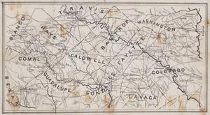 Primary view of object titled '[Caldwell and Surrounding Counties: Texas]'.