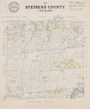 Map of Stephens County, Texas
