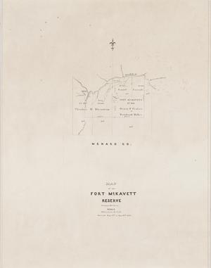 Primary view of object titled 'Map of Fort McKavett Reserve'.