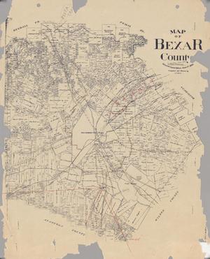 Primary view of object titled 'Map of Bexar County'.