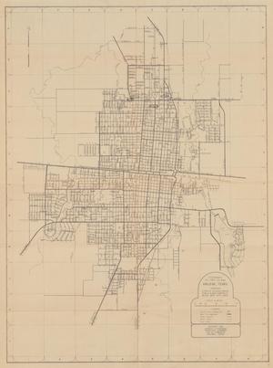 Primary view of object titled 'Etheridge's Oct. 1953 City Map Abilene, Texas'.