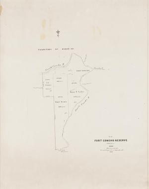 Primary view of object titled 'Map of Fort Concho Reserve'.