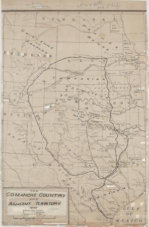 Primary view of object titled 'The Comanche Country and Adjacent Territory, 1840'.