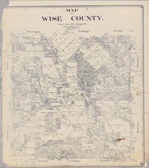 Primary view of object titled 'Map of Wise County'.