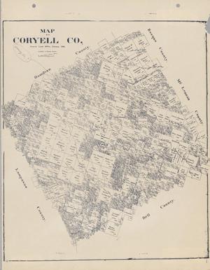 Primary view of object titled 'Map of Coryell Co.'.