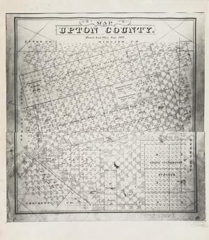 Primary view of object titled 'Map of Upton County.'.