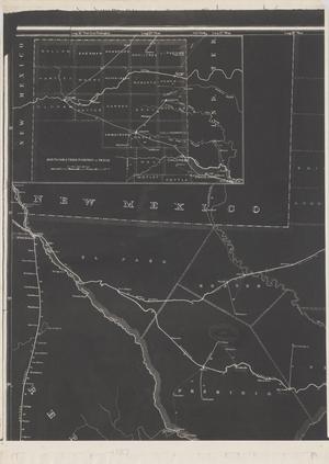 Primary view of object titled 'Post Route Map of the State of Texas with Adjacent Parts of Louisiana, Arkansas, Indian Territory and the Republic of Mexico 1887 (2).'.
