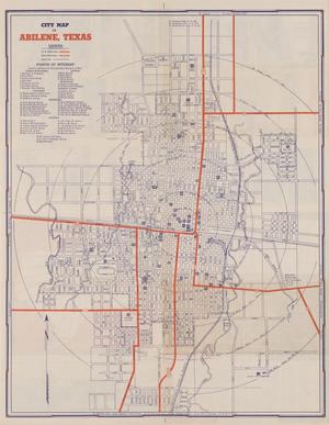 Primary view of object titled 'City Map of Abilene, Texas'.