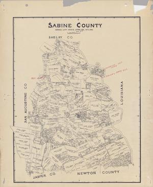 Primary view of object titled 'Sabine County'.