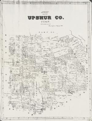 Primary view of object titled 'Map of Upshur County., Texas.'.
