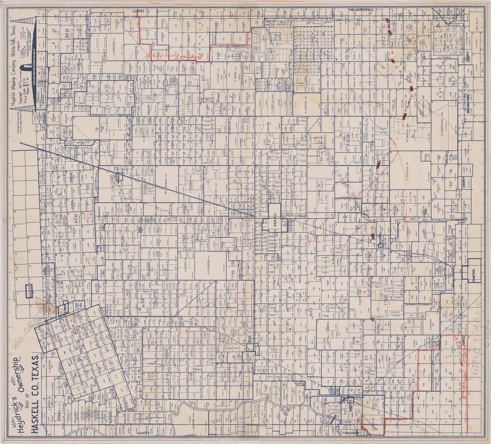 Heydrick's Ownership Map of Haskell Co., Texas.
                                                
                                                    [Sequence #]: 1 of 2
                                                