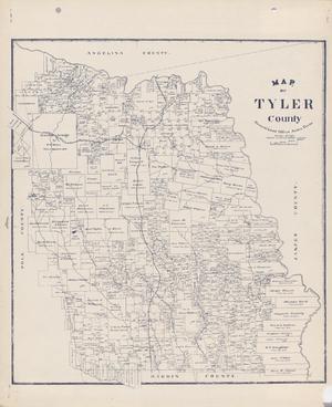 Primary view of object titled 'Map of Tyler County'.