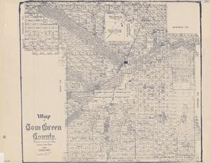 Primary view of object titled 'Map of Tom Green County'.