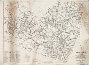 Primary view of object titled 'General Highway Map Travis County, Texas'.