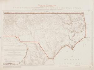 Primary view of object titled 'North Carolina (eastern part, without Tennessee)'.