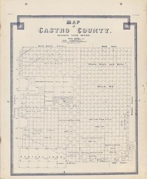 Primary view of object titled 'Map of Castro County'.