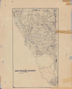 Primary view of object titled 'Map of Maverick County, Texas'.