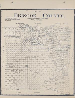 Primary view of object titled 'Map of Briscoe County'.