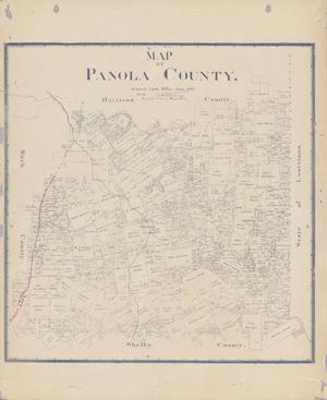 Primary view of object titled 'Map of Panola County'.