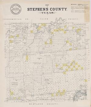 Primary view of object titled 'Map of Stephens County, Texas'.