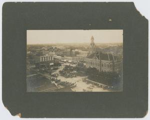 Primary view of object titled '[Photograph of The Square in Waco]'.