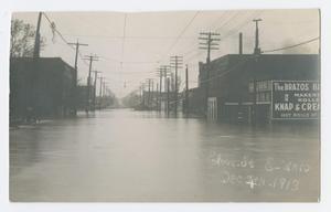 Primary view of object titled '[Postcard of Brazos River Flood]'.