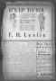 Thumbnail image of item number 4 in: 'The Bartlett Tribune (Bartlett, Tex.), Vol. 22, No. 4, Ed. 1, Friday, May 10, 1907'.