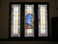 Photograph: [Photograph of Stained Glass Windows in St. James Methodist Church]