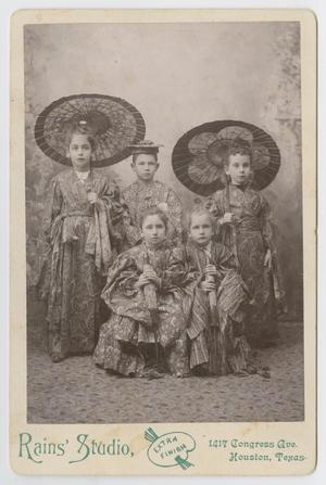 [Photograph of Unidentified Children in Clothing Characteristic of Asia]