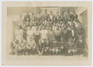 Primary view of object titled '[Photograph of Seniors in Moore High School]'.