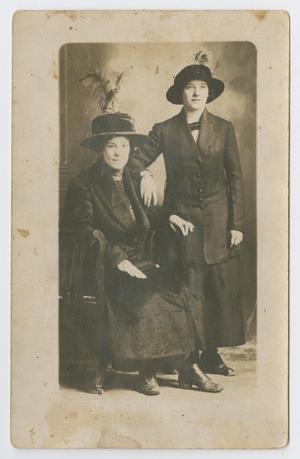 [Photograph of Nellie Carson Brown Martin and Mary Virginia Brown Rutherford]