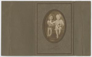 [Portrait of Girl with Doll and Boy with Puppy]