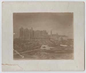 Primary view of object titled '[Photograph of Galveston Island Hurricane]'.