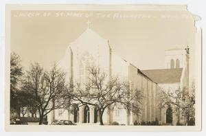 Primary view of object titled '[Photograph of St. Mary's Catholic Church, Waco]'.