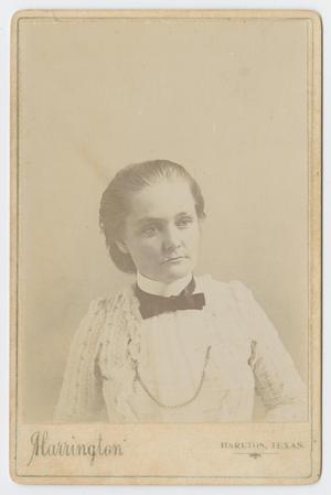 Primary view of object titled '[Photograph of Delia Milam]'.