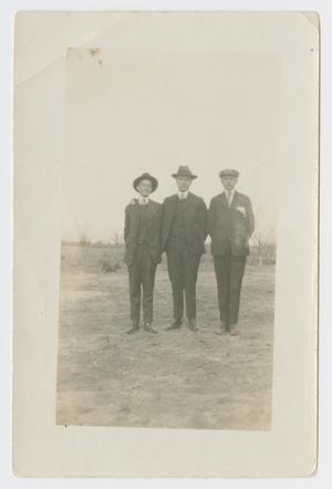 Primary view of object titled '[Photograph of Three Men]'.