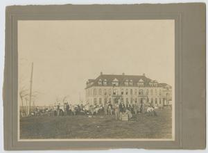 Primary view of object titled '[Photograph of Townsend Hall at Texas Christian University]'.